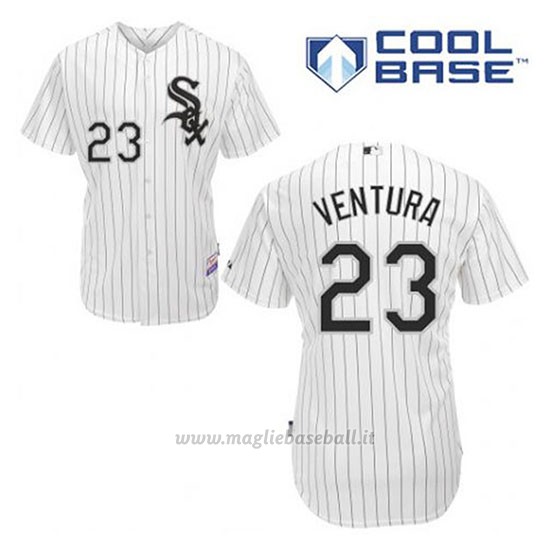 Maglia Baseball Uomo Chicago White Sox Robin Ventura 23 Bianco 1ªCool Base